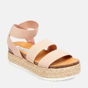 Steve Madden Blush Platform Sandals Size 8